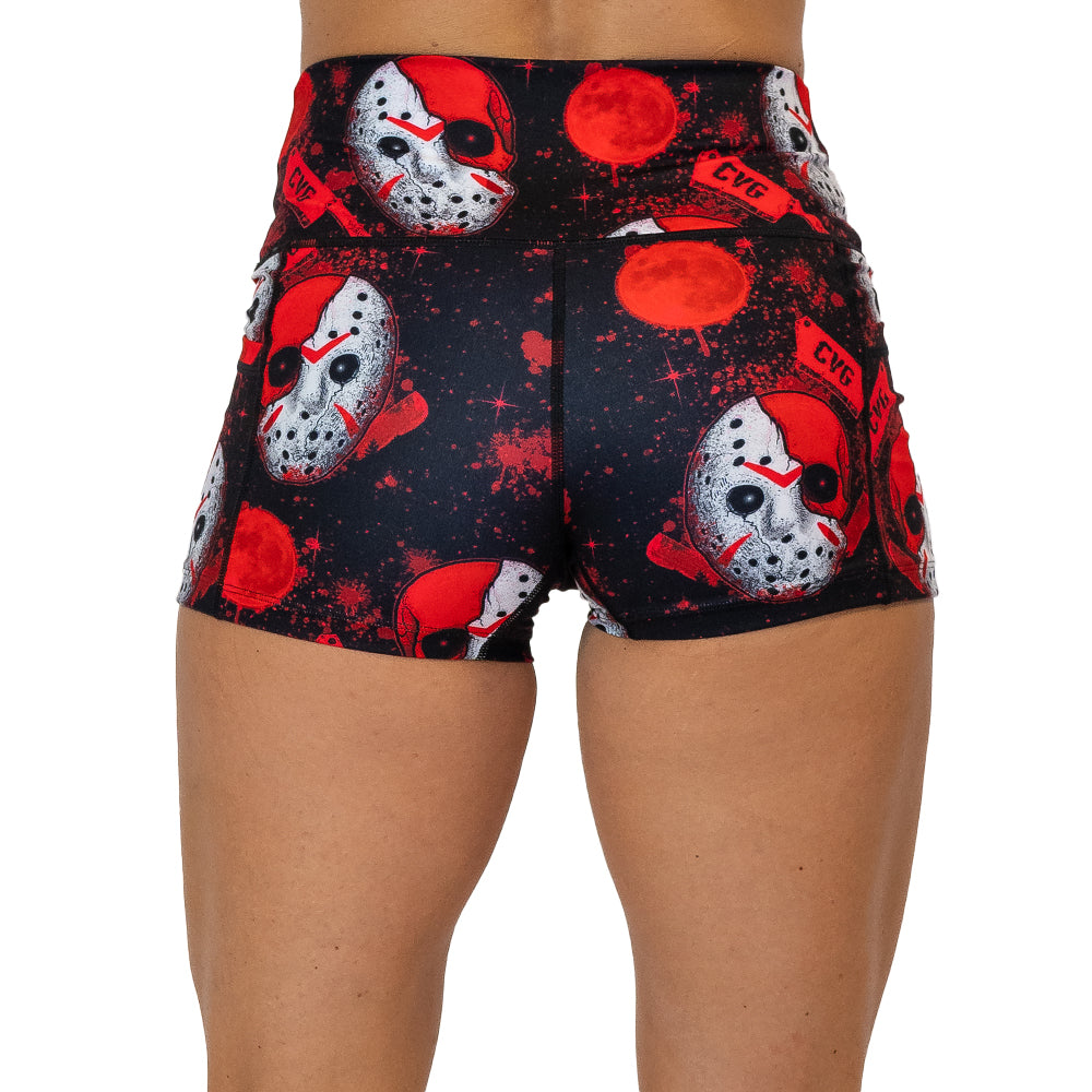 back of the 2.5 inch slasher shorts