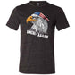 black unisex shirt with a graphic of an eagle on it with the saying "Ameri-caaaaw"