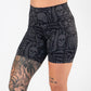 5 inch bone anatomy patterned shorts