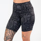 7 inch bone anatomy patterned shorts