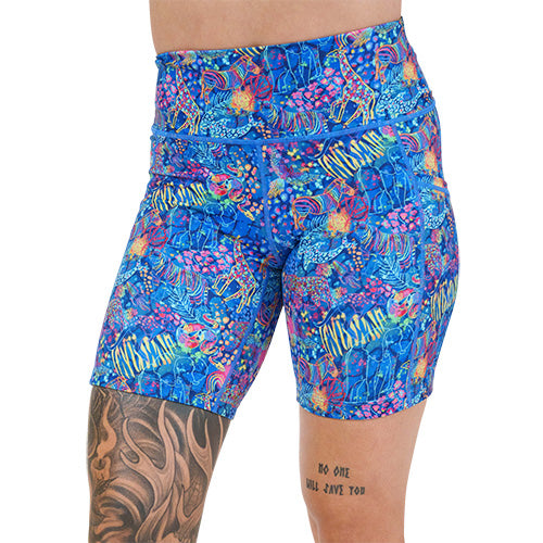 7 inch colorful animal themed shorts