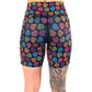 back of the 7 inch valentine heart candy print shorts