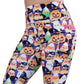 side pocket on the halloween candy corn patterned leggings