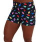 2.5 inch Christmas lights patterned shorts