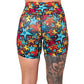 back of 5 inch comic book stars patterned shorts