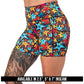 comic book stars patterned shorts available lengths