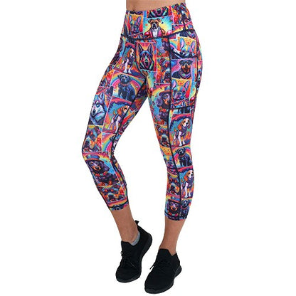 dog patterned leggings