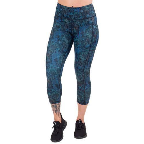 koi fish patterned leggings