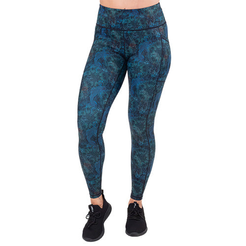 koi fish patterned leggings