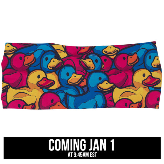 rubber duck print headband coming soon