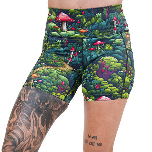 5 inch enchanted forest themed shorts