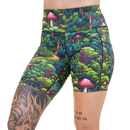 7 inch enchanted forest themed shorts