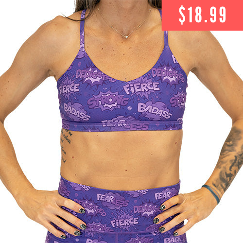 $18.99 purple fearless bra