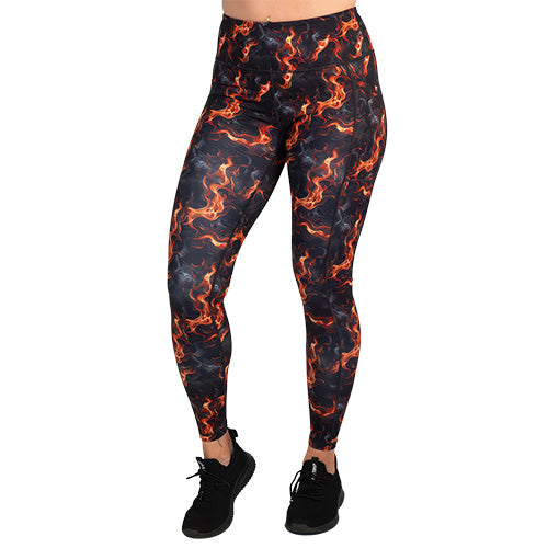 flame print leggings