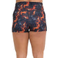 back of the flame print shorts