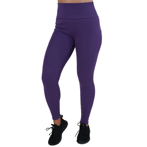 purple fleece leggings