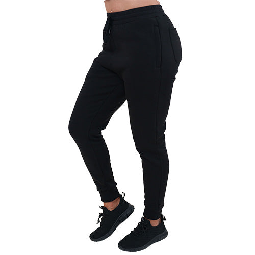 black fleece sweatpants