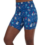 5 inch tropical Christmas patterned shorts