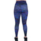 back of the galaxy patterned leggings