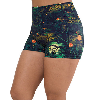 2.5 inch spooky forest themed shorts