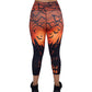 back of capri length haunted house leggings