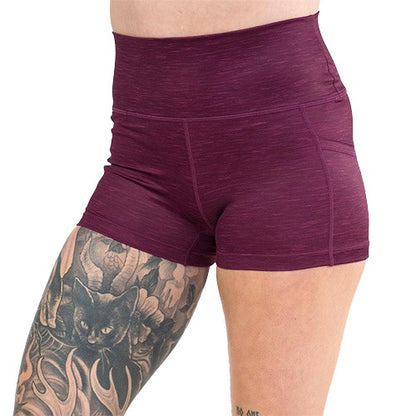 2.5 inch heather berry shorts