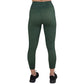 back of the heather green leggings