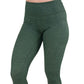 Heather green colored Leggings