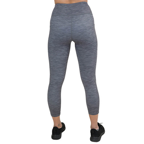 back of the heather grey leggings