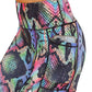 side pocket on the rainbow snakeskin leggings