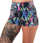 2.5 inch rainbow snakeskin shorts