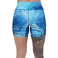 back of the 5 inch blue underwater themed shorts