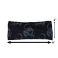 skull kettlebell print headband measured at 2 by 9 inches