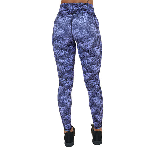 back of the bat lace patterned leggings