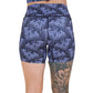 back of the 5 inch bat lace patterned shorts