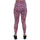 back of the pink heart and leopard patterned leggings