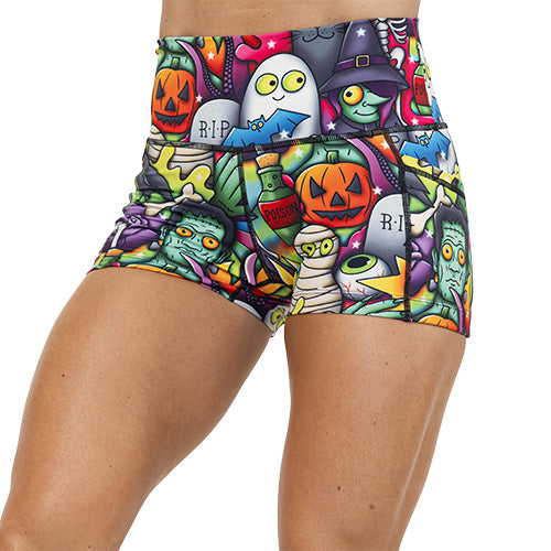 2.5 inch Halloween cartoons shorts