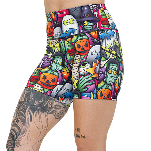 5 inch Halloween cartoons shorts