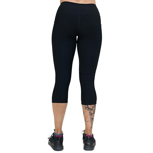 Buy Classic Ribbed Leggings | BLACK by Workouts By Katya online - WBK FIT