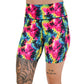 7 inch neon colorful tie dye shorts