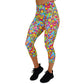 capri length 70s themed leggings