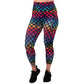 capri rainbow checkers leggings