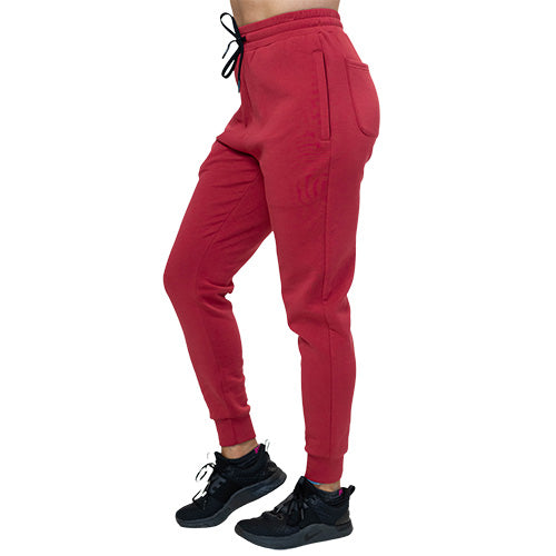Rue21 Jogger Womens M Medium Red Sweatpants High Rise Blessed Side