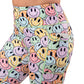 side pocket on the smiley face patterned leggings