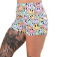 side pocket on the smiley face patterned shorts