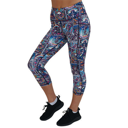 tarot cards print leggings