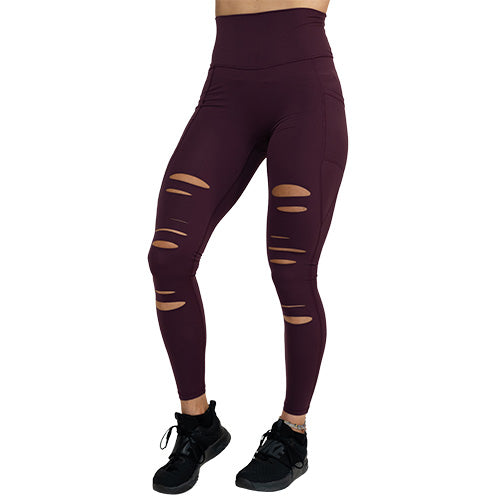 Plum color leggings sale