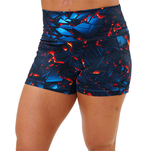 2.5 inch lava themed shorts