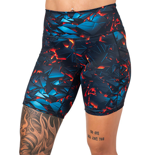 7 inch lava themed shorts