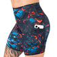 side pocket on the lava themed shorts